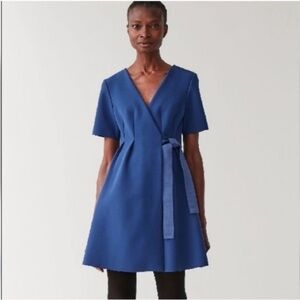 COS Blue Wrap Dress
